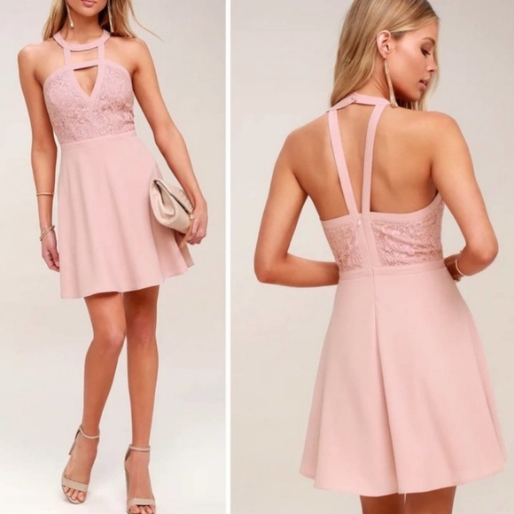 Lulu’s Pink Cocktail Dress - Picture 9 of 9